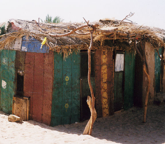 Wellblechhtten in Mauretanien